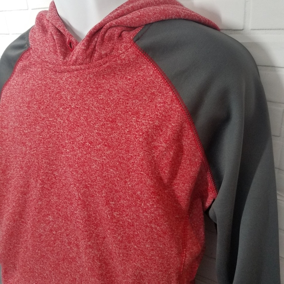 Aeropostle A87 Red Colorblock Hoodie Sweater - Picture 3 of 7
